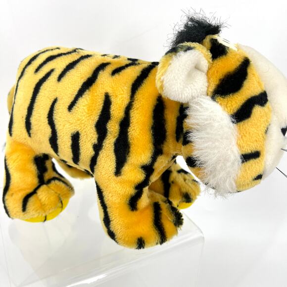 Squeezems Plush Tiger Vintage 1987 Korea Fundamental Zoo **No Sound** - Picture 4 of 10